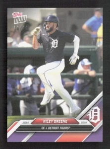 2024 Topps Now #OD-71 Riley Greene Tigres de Detroit púrpura/25 - Imagen 1 de 2