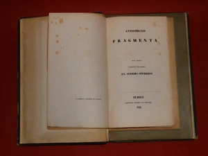 Libro Müller Winckelmann Dümmler Antístenis Filología Arqueología 1842 1860  - Imagen 1 de 9