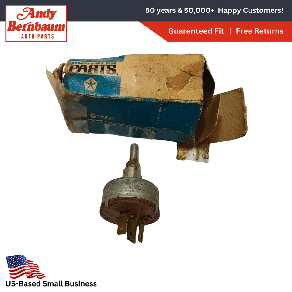 1963-1967 Dodge Chrysler Plymouth Newport 300 interruptor descongelador traseiro 2291095 novo na caixa. - Imagem 1 de 4