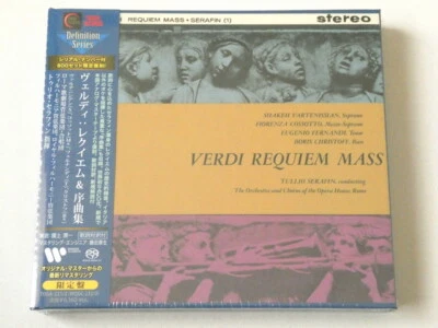 Verdi Requiem & Overtures Tullio Serafin 2 SACD Hybrid TOWER RECORDS JAPAN - Image 1 of 2