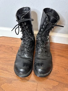 SCHWARZ CORCORAN ROTES ETIKETT SCHNÜRER MILITÄR BOHRSTIEFEL 9,5 1500 - Bild 1 von 10