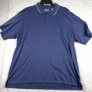 Vintage Izod Polo Men’s XL Tall Navy Blue Short Sleeve Golf Shirt - Picture 1 of 12