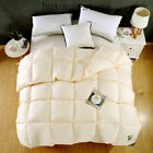 Luxury 100%Feather Fabric Thick Duvet Bread Shape Comforter Twin Queen King Size