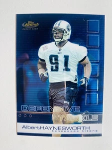 Tarjeta de fútbol americano Topps Finest #94 Albert Haynesworth Rookie 2002 casi nueva-como nueva - Imagen 1 de 1