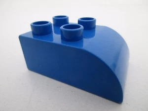 LEGO DUPLO 2302 - x1 Brique incurvée Brick 2x3 curved - Bright Blue Bleu - Imagen 1 de 1