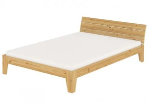 Doppelbett Bettgestell Massivholz Futon Bett 160x200 Matratze Rost Gästebett - Bild 1 von 10
