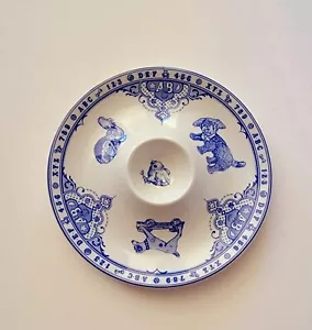 Vintage Edwardian Childhood by Spode Children's Egg Plate Whimsical Signed Spode - Picture 1 of 9