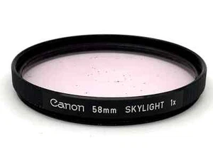 Canon Skylight 1x Filter 58mm Circular Filter Thread M58 - Picture 1 of 1