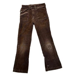 Vintage Children's Size 7 Chocolate Brown Corduroy Jeans - Picture 1 of 7