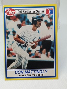 1991 Post Cereal Baseball Card # 29 Don Mattingly