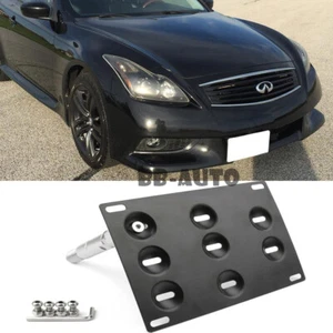 Front Bumper Tow Hook License Plate Hole Eye Mount Bracket For Infinit G37 Coupe - Bild 1 von 3