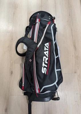 Bolsa de golf Callaway Strata con soporte de transporte con 7 divisores negra roja ligera Foto 1 de 4
