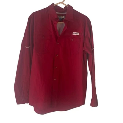 Magellan Para Hombre Talla Mediana Calce Suelto Rojo Pesca Exterior Abotonable Foto 1 de 4