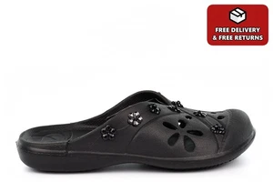 Niñas Deslizadores Mulas Niñas Chanclas Piscina Sandalias Playa Diamante Flor - Imagen 1 de 5