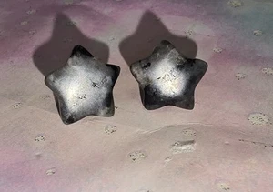 Lavikite Crystal Star Carving Stud Earrings - Picture 1 of 7