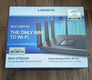 NOB Linksys EA9500 V1.1 AC5400 Tri-Band MU-MIMO Gigabit Router - Picture 1 of 5