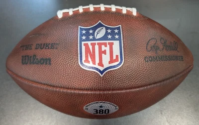 NFL Cuero Auténtico Wilson "El Duque" Juego Fútbol - Dallas Cowboys Juego Usado Foto 1 de 3