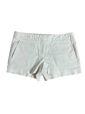 Theory 女式白色斜纹短裤 8 码带口袋 Noalda Bistretch 极简主义者  — 第 1/4 张图片