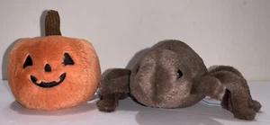 Jellycat OOKY Lot/Set 1 Spider & 1 Jack-O’-Lantern NEW w/tags Halloween HTF rare - Picture 1 of 22