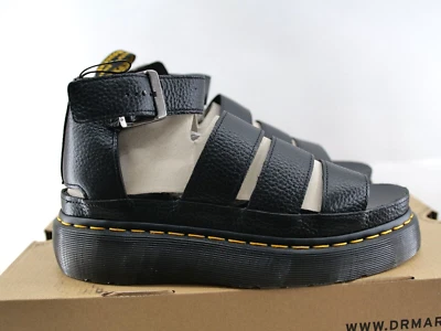 Sandalias Dr. Martens Clarissa II Quad para mujer talla 9 plataforma de cuero negras Foto 1 de 4