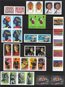 COMPLETE IMPERFORATE 2022 Commemorative (NO Die-Cut) Issues--Horizontal Pairs - Picture 1 of 4