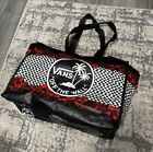 Vans Off the Wall Black & Red Checkered Tote Bag Reusable Shopping Bag W/ Straps