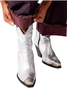 New Free People Brayden Western Boots Size 38 - Photo 1/8