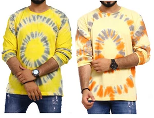 Mens T Shirts - Long sleeve - Tie Dye - Picture 1 of 6