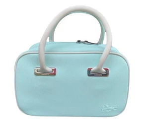 LACOSTE HANDBAG Mini Vintage L61 Classic 17 Aqua Blue NEW - Picture 1 of 13