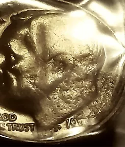 MINT ERROR *MAJOR* Struck Thru Obverse BU in mint set - Picture 1 of 8