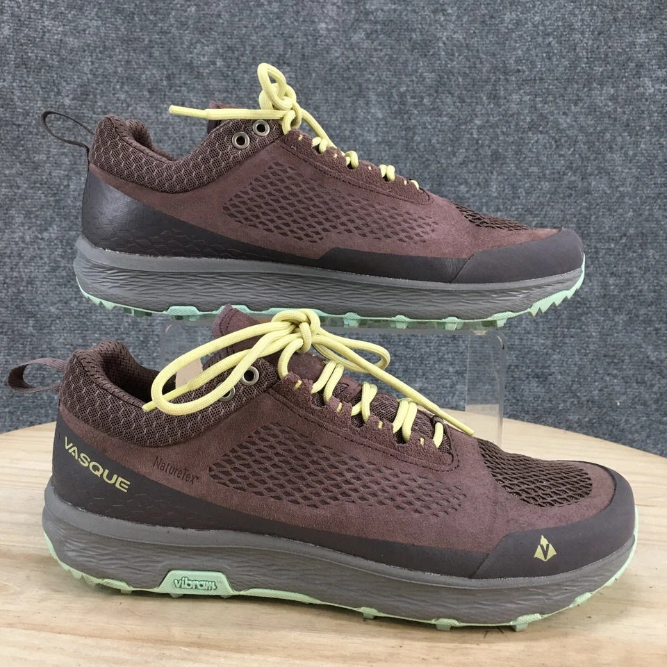 Vasque Shoes Womens 9.5M Breeze LT NTX Hiking Sneakers 7497 Brown Fabric Lace Up - Image 1 of 4