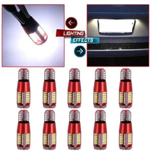 10x T10 White Light CANBUS ERROR FREE 501 194 3014 57SMD Car LED Light Bulb - Picture 1 of 9
