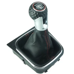 Schaltsack Schaltmanschette Schaltknauf Golfball passend für VW Golf 5 6 6 Gang - Bild 1 von 3