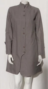 Abrigo falso de lana de algodón topo NATURE Vs NURTURE de NINA VALENTI EE. UU. talla 8 M - Imagen 1 de 6