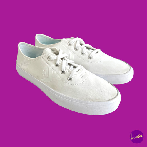 CONVERSE Youth Costa Beach Scarpe da Ginnastica 563435C Tomaia Morbida Pesca Bianco UK 3