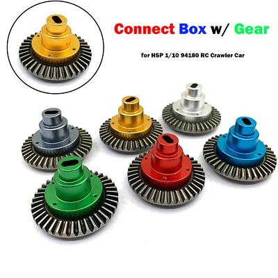 Aluminum Connect Box w/ Gear 38T 180009 Gear for HSP 1/10 94180 RC Crawler Car - Image 1 of 4