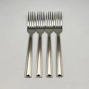 Gorham Marbella Stainless Salad Fork Glossy Flat Tip Vietnam 7in 4Pc Set - Picture 1 of 11