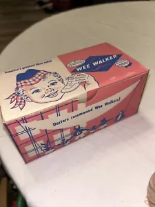Vintage Baby Shoes Wee Walker 1950'S PAIR Infant Shoes - IN ORIG. BOX - Picture 1 of 3