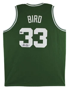 Larry Bird Authentic Signed Green Pro Style Jersey Autographed BAS - Picture 1 of 4