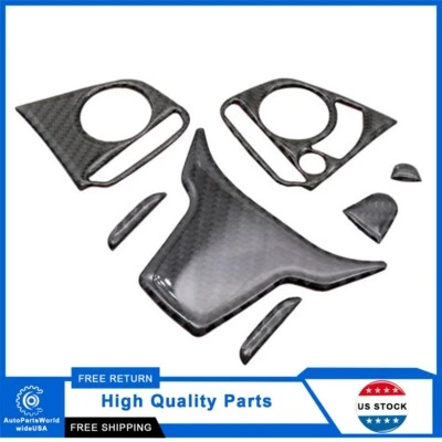 Cubierta de volante de fibra de carbono real para Honda Civic 10th 2016-2020 Foto 1 de 4