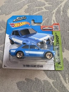 2015 Hot Wheels First Edition Fast & Furious 70 Ford Escort RS1600 HW Workshop - Picture 1 of 1