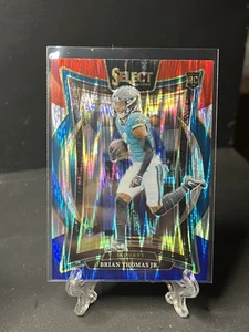 Panini Select 2024 - Concourse Brian Thomas Jr. #91 rojo y azul Shock Prizm (RC) - Imagen 1 de 2