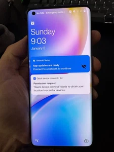 OnePlus 8 Pro 5G, entièrement débloqué, 256 Go, bleu, écran 6,78 pouces, JAMAIS ACTIVÉ - Photo 1 sur 2