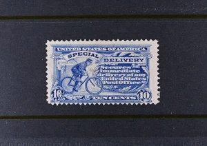 USA Scott # E6 F-VF OG Hinged Small wrinkle 10c Special Delivery Stamp Cat $240 - Picture 1 of 2