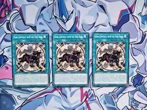 Dark Contract With The Zero King 1st Edition Common DOOD Yugioh Card PLAYSET - Picture 1 of 1