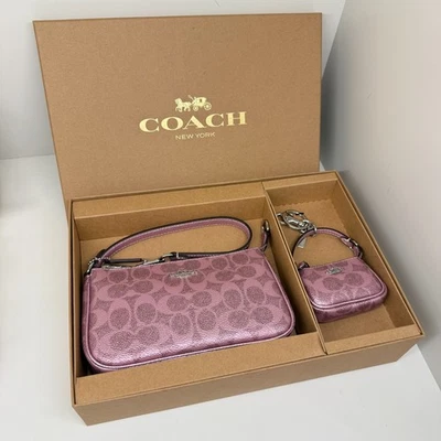 Coach Boxed Nolita 19 And Nolita Bag Charm Set CCK96 Pink/Rose - Image 1 of 4