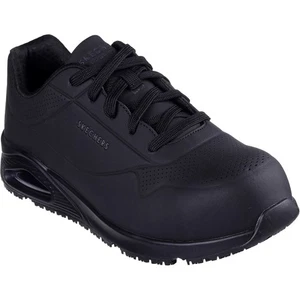 Skechers Workwear Uno SR - Doltin Durabuck Herren Sicherheitstrainer schwarz - Bild 1 von 4