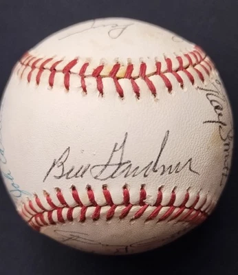 1980 年代明尼苏达双队签名美国联赛棒球 HRBEK GAETTI VIOLA — 第 1/4 张图片