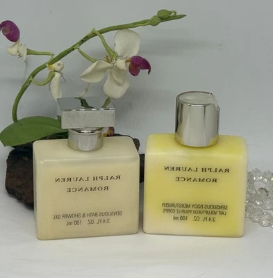 Crema hidratante corporal sensual Ralph Lauren Romance + gel de baño y ducha - 3,4 oz - nueva* Foto 1 de 4