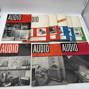 1957 Audio Magazine Lot (9) Vintage Engineering Music Sound Reproduction - Bild 1 von 22